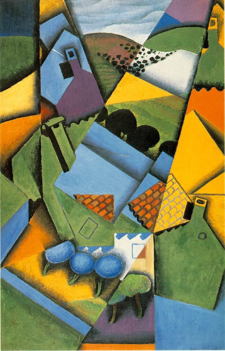 Juan Gris Landscape with Houses at Ceret